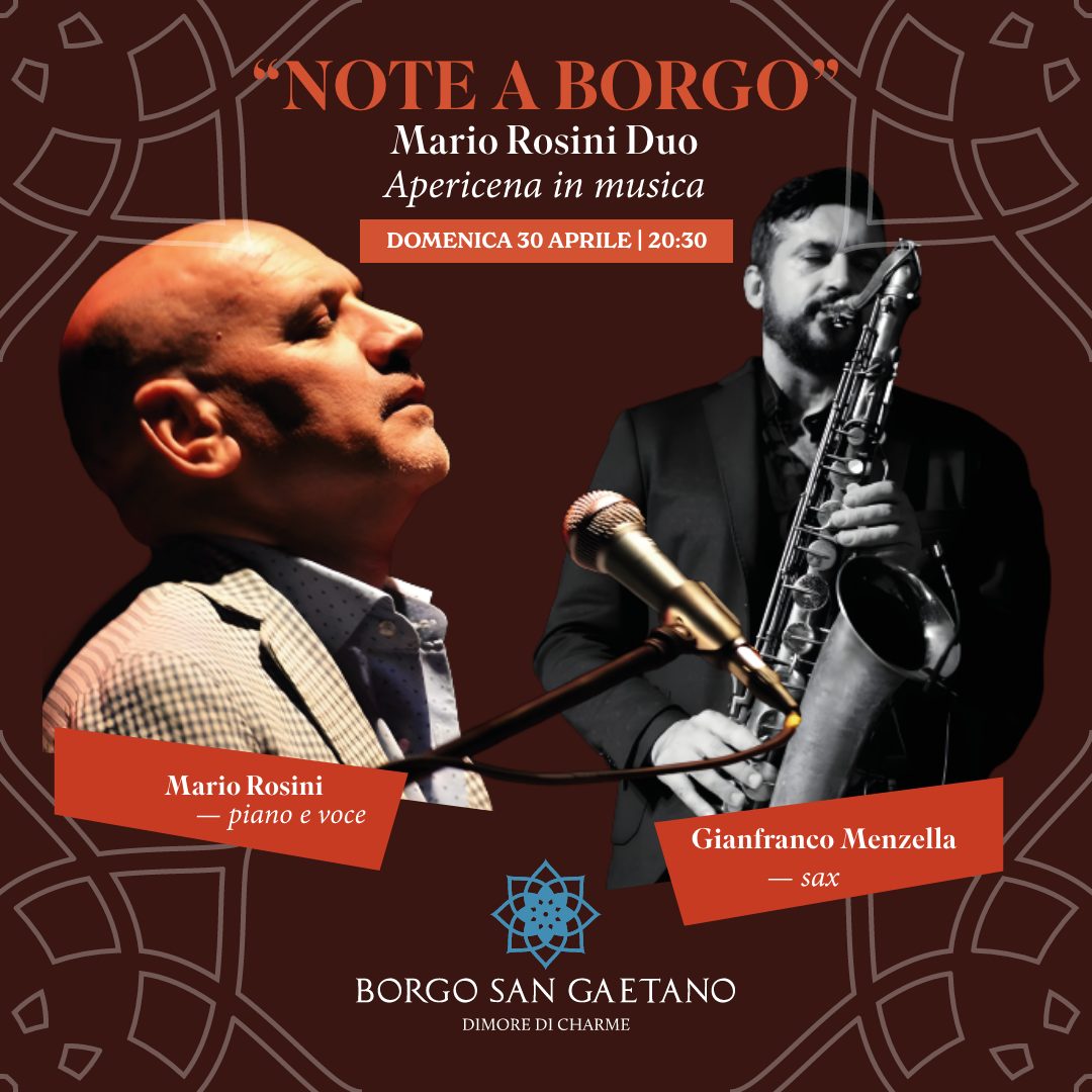 “Note a Borgo”, a Bernalda il Mario Rosini Duo con Gianfranco Menzella