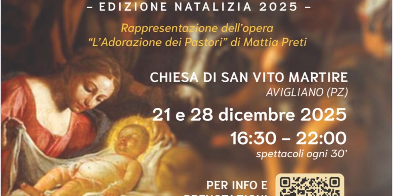 Avigliano, “Nel principio della luce”: torna l’edizione natalizia dei Quadriplastici