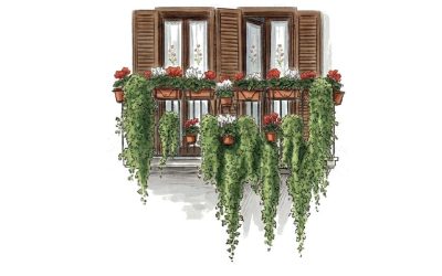 Il balcone verde