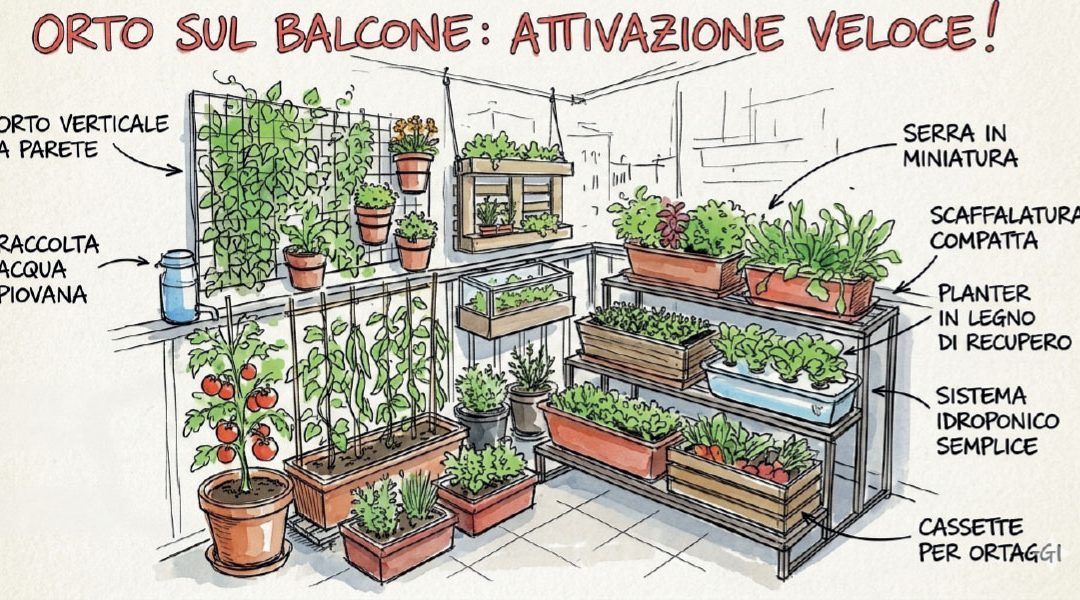 L’orto sul balcone